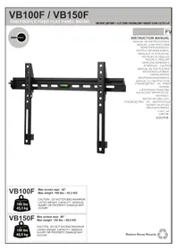 Notice OmniMount VIDEOBASICS VB100F Support mural pour téléviseur