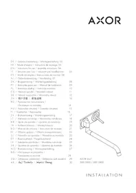 Notice Hansgrohe AXOR UNO 38815820 Robinetterie