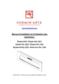 Notice CHEMINARTE BRITE INOX 3XL Cheminée