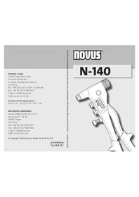 Notice Novus N140 Agrafeuse