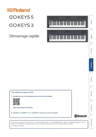Notice ROLAND GO:KEYS 3 Clavier numérique