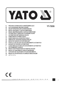 Notice Yato YT73936 Mască de sudură automată