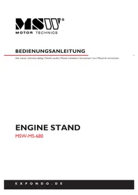 Notice MSW MS680 Support moteur