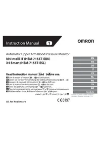 Notice OMRON M4 INTELLI IT HEM7155TEBK Tensiomètre