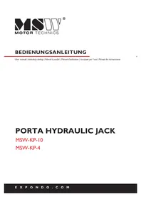 Notice MSW KP10 Cric hydraulique