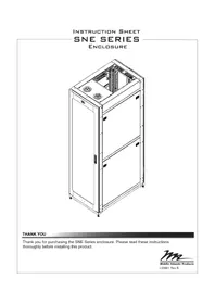 Notice Middle Atlantic SNE30F4536 Armoire électrique