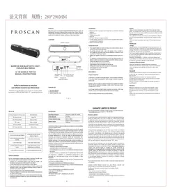 Notice Proscan PSP1715 Barre de son