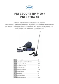 Notice PNI ESCORT HP 7120 Talkie-walkie