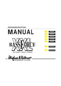 Notice HUGHES & KETTNER BASSFORCE XXL Amplificateur audio