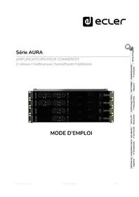 Notice Ecler AURA4B600 Recepteur