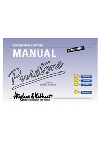Notice HUGHES & KETTNER PURETONE COMBO Amplificateur guitare