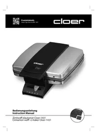 Notice Cloer 1431 Wafelijzer