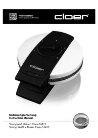 Notice Cloer 1641S Waffle makinesi