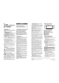 Notice ICOM ID5100E Radio émetteur-récepteur