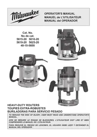 Notice MILWAUKEE 562520 Toupie électrique