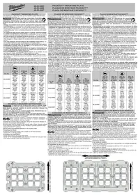 Notice MILWAUKEE PACKOUT 48228486 Plaque de montage