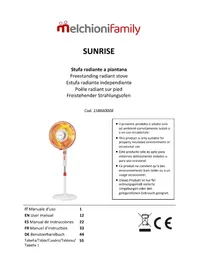 Notice Melchioni SUNRISE Radiateur électrique