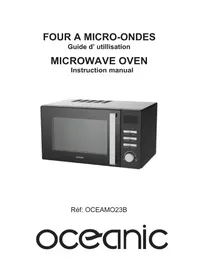 Notice OCEANIC OCEAMO23B Microwave Oven