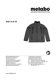Notice METABO HJA 14.418 Vêtement de travail