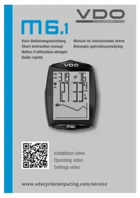 Notice VDO M6.1 Compteur