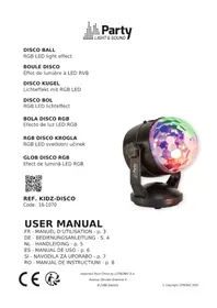 Notice PARTY LIGHT&SOUND KIDZDISCO Lampe