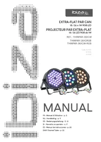 Notice IBIZA SOUND THINPAR36X1WRGB Beleuchtung