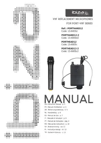 Notice IBIZA SOUND PORTHEAD12 Microphone sans fil