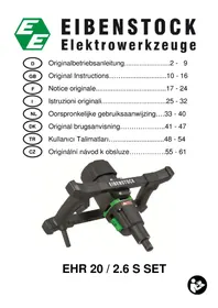 Notice Eibenstock EHR 202.6 S Perceuse électrique