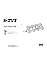 Notice IKEA SKOTAT 005.584.37 Multiprise électrique