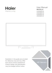 Notice HAIER H65Q80FUX Телевізор