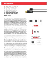 Notice METRONIC 370201 Câble électronique