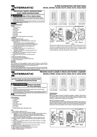 Notice INTERMATIC EI220 Minuterie électrique murale