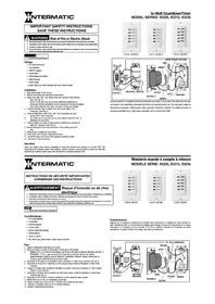 Notice INTERMATIC EI205W Minuterie murale