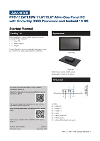 Notice Advantech PPC115W Ordinateur tout-en-un