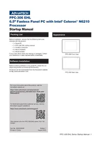 Notice Advantech PPC306 EHL Ordinateur industriel