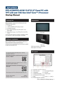 Notice Advantech PPC415W Ordinateur industriel