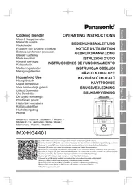 Notice PANASONIC MXHG4401 Køkkenblender