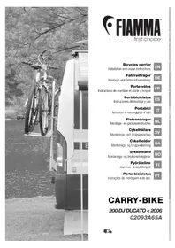 Notice Fiamma CARRYBIKE 200 DJ DUCATO Porte-vélo