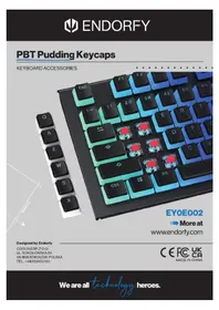 Notice ENDORFY PBT PUDDING KEYCAPS Clavier