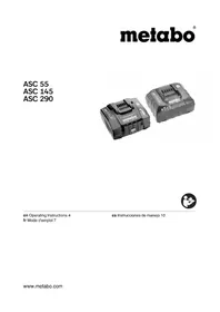 Notice METABO WPB 18 LT BL 11150 QUICK DS Lijadora