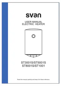 Notice SVAN ST5001S Chauffage électrique