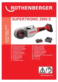 Notice ROTHENBERGER SUPRTRONIC 2000 E Outil électrique