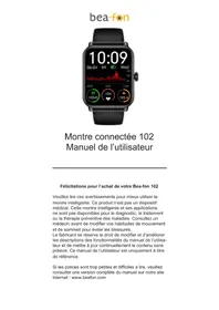 Notice Bea-fon 102 Montre connectée