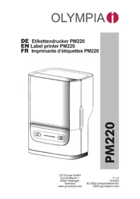 Notice OLYMPIA PM220 Imprimante d'étiquettes