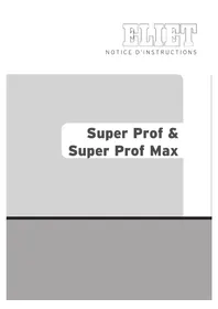 Notice Eliet SUPER PROF CROSS COUNTRY Destructeur de document