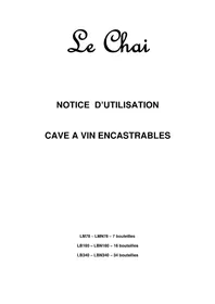 Notice LE CHAI LMN78 Weinkeller