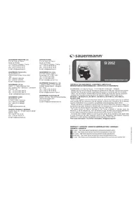 Notice Sauermann SI 2052 Pompe