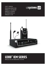 Notice LD Systems U305 IEM Système audio sans fil