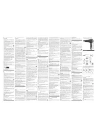 Notice ROWENTA AQUA PRO AC CV7811 Sèche cheveux