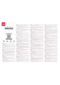 Notice ONE FOR ALL WM 4960 Support mural